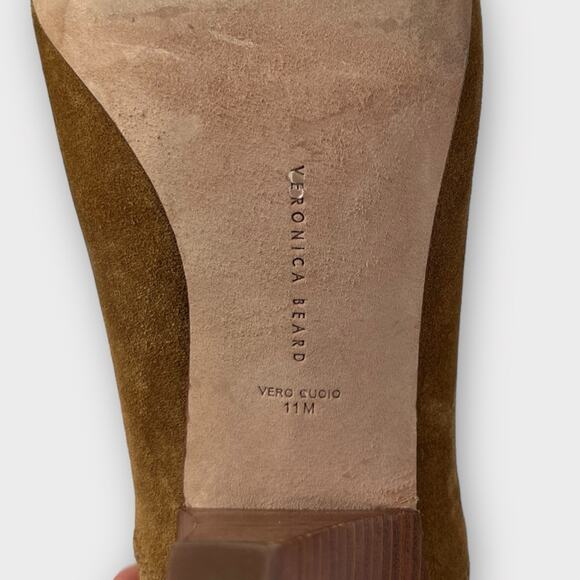 Veronica Beard Baxter Suede Western Chelsea Boots Size 11 - Picture 7 of 10